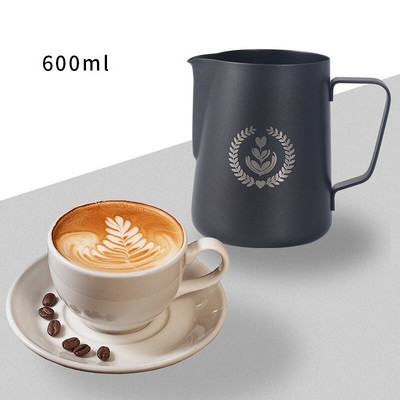 Espresso garų ąsotis 350/600 ml, espreso pieno putų ąsotis, kavos pieno putų puodukas, kavos garų ąsotis