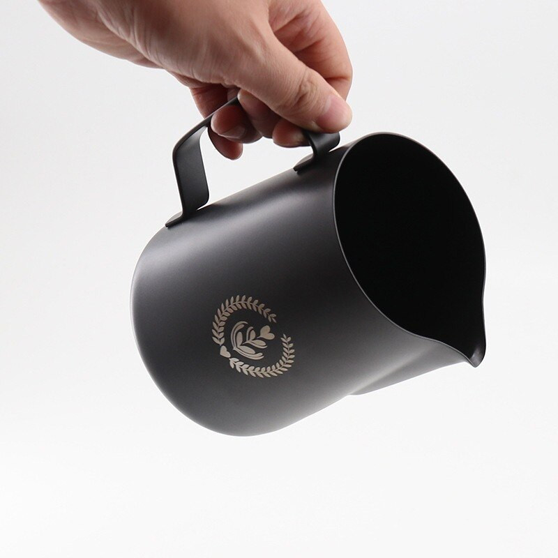 Espresso garų ąsotis 350/600 ml, espreso pieno putų ąsotis, kavos pieno putų puodukas, kavos garų ąsotis