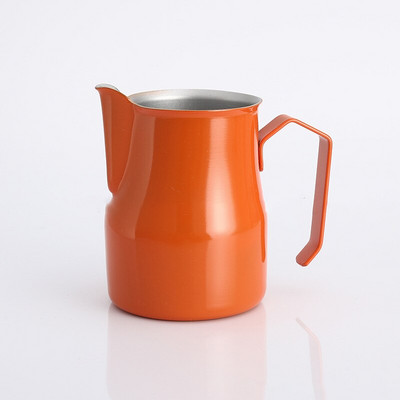 304 Rozsdamentes acél tejhabos csésze éles szájú olasz húzó virágcsésze hosszú szájú tejhab húzó virághengeres kávéfőző készülék