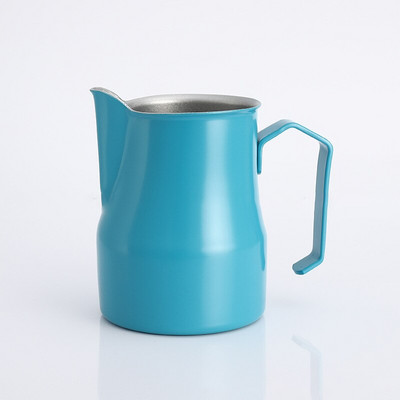 304 Rozsdamentes acél tejhabos csésze éles szájú olasz húzó virágcsésze hosszú szájú tejhab húzó virághengeres kávéfőző készülék