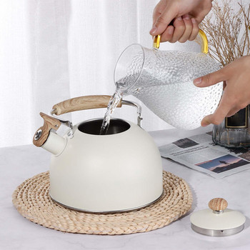 Чайник със свиркане от неръждаема стомана Домакински за вряща вода Съдове за пътуване Чайник за кафе