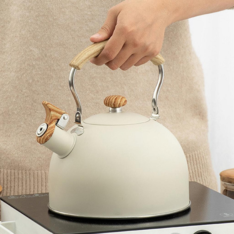 Fierbător fluierător din oțel inoxidabil de uz casnic pentru apă fierbinte Ustensile de gătit de călătorie ceainic de cafea