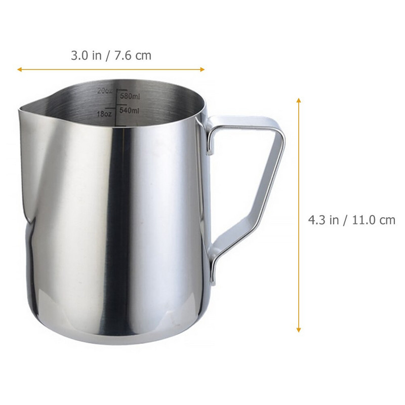 Kancsó habosító csésze eszpresszó kancsó kávéhabosító kiöntő gőzölés rozsdamentes acél Lattefrothmetal kiöntő gőzölő gallon csészék