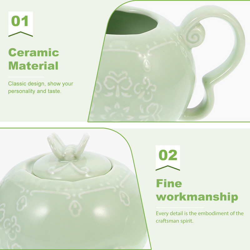 Kancsó Cukorkrém Keramiccream Kávéfedő Táltartó készlet Sószósz adagoló Bögre Kancsó Kancsók Kiöntő Porcelán Latte