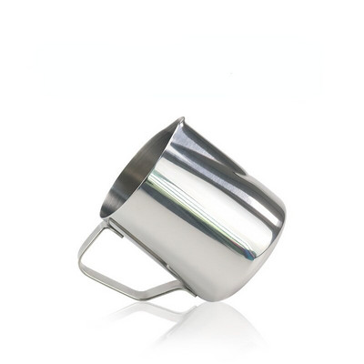 350 ml/600 ml pieno ąsočiai iš nerūdijančio plieno išgalvotas kavos cilindras su svarstyklėmis „pasidaryk pats“ Latte kavos puodelis Pieno puodo kavos priedai