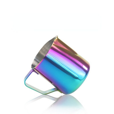 350 ml/600 ml pieno ąsočiai iš nerūdijančio plieno išgalvotas kavos cilindras su svarstyklėmis „pasidaryk pats“ Latte kavos puodelis Pieno puodo kavos priedai