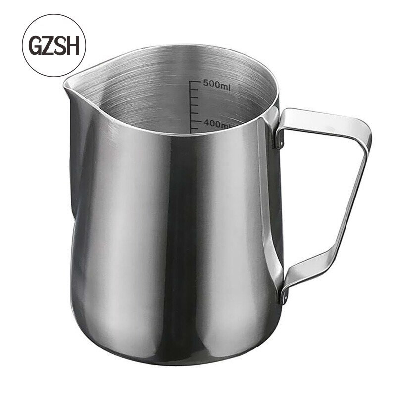 Aranyozott tejcsésze Garland Cup, rozsdamentes acél tejtartály, tejhabos csésze, tapadásmentes füzértartály 350/600/900