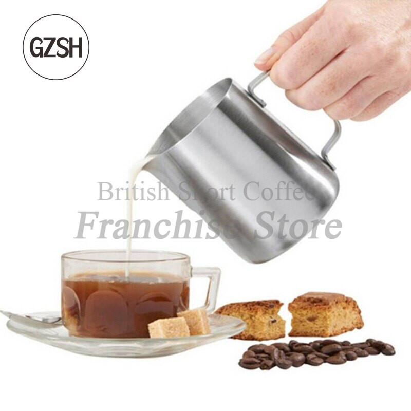 Aranyozott tejcsésze Garland Cup, rozsdamentes acél tejtartály, tejhabos csésze, tapadásmentes füzértartály 350/600/900