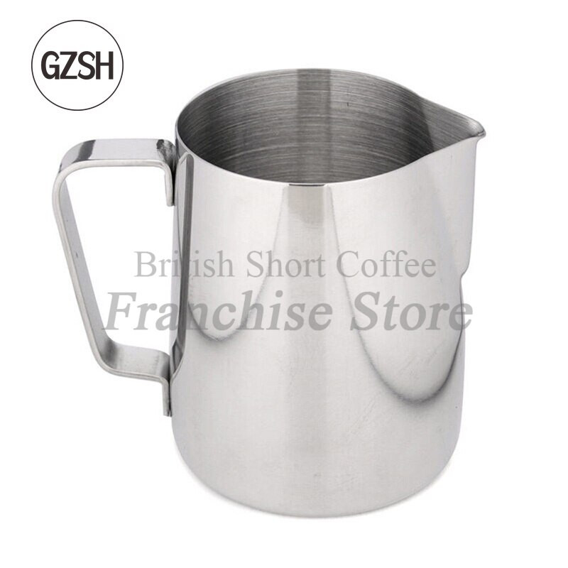 Aranyozott tejcsésze Garland Cup, rozsdamentes acél tejtartály, tejhabos csésze, tapadásmentes füzértartály 350/600/900