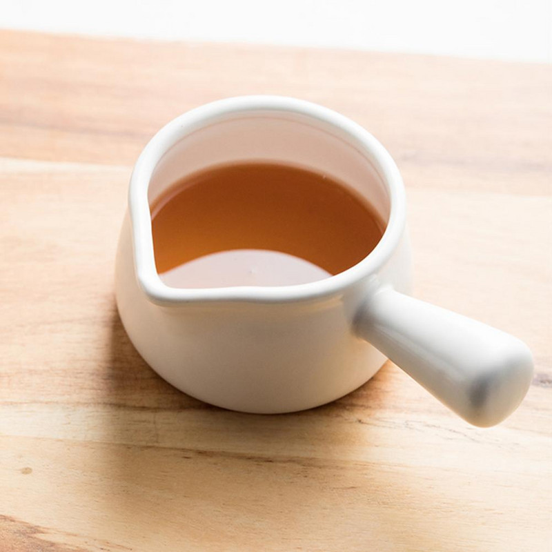 Mini puodas, praktiškas plaunamas mažo dydžio miniatiūriniai keraminiai grietinėlės ąsočiai su rankena pienui