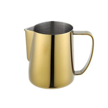 Double Scale Thickened 304 Stainless Steel Pull Flower Cup Pointed Mouth Coffee Pull Flower Cylinder Milk Foam Cup Coffee