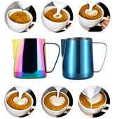 304 Rozsdamentes acél kávéhabos csésze Essential kávéfőző Coffee Latte Art Design tejhab csésze tejes csésze