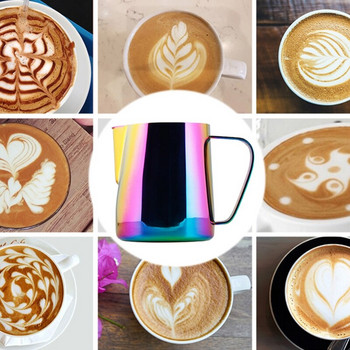 304 Φλιτζάνι από αφρό καφέ από ανοξείδωτο χάλυβα Essential καφετιέρα Coffee Latte Art Design Milk Foam Cup Φλιτζάνι γάλακτος