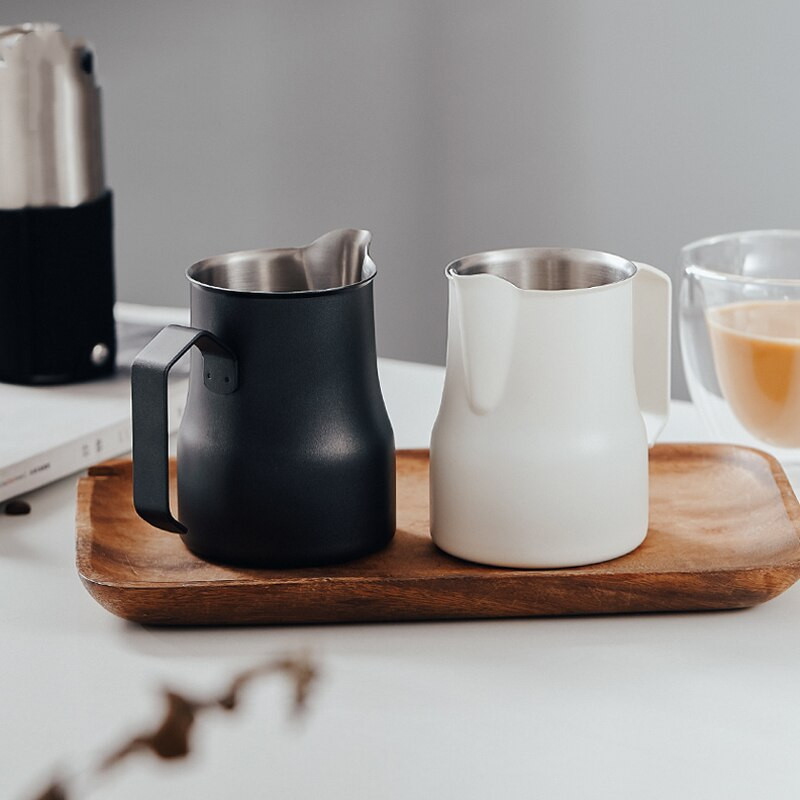Rozsdamentes acél habosító kávékancsó húzó virágpohár Cappuccino tejeskanna eszpresszó csésze Latte Art tejhabosító habosító