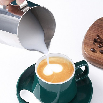 350ml από ανοξείδωτο ατσάλι με αφρώδη κανάτα καφέ Barista Craft Latte Cappuccino Milk Cream Frother Cup Pitcher Jug Maker