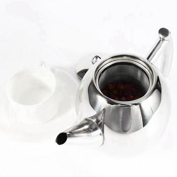 2L чайник от неръждаема стомана с цедка за чай Чайник с инфузер за чай Комплекти прибори за чай Чайник за чай Инфузер Чайник за индукция