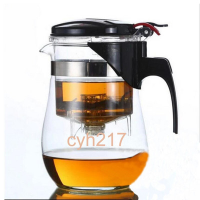 750 ml karščiui atsparus stiklinis arbatinukas Kinijos Kung Fu arbatos gėlių arbatos puodas kompaktiško dydžio kavos virimo aparatas Puer virdulys gėrimų reikmenys