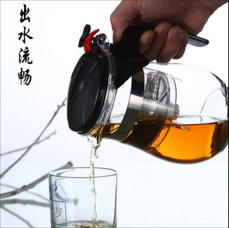 750 ml-es hőálló üveg teáskanna kínai kung fu tea virágos teáskanna kompakt méretű kávéfőző Puer vízforraló Italkészletek