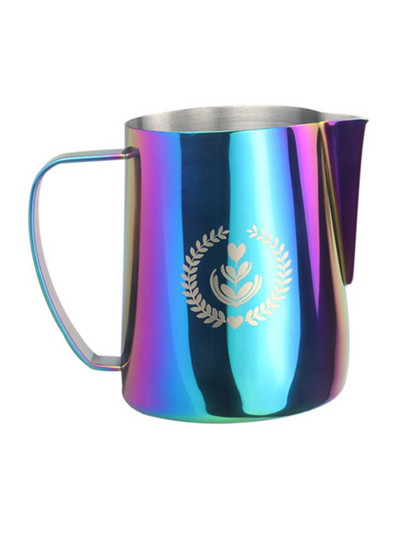 Espresso gőzölő kancsó 350/600 ml, eszpresszó tejhabos kancsó, kávétejhabosító csésze, kávégőzölő kancsó