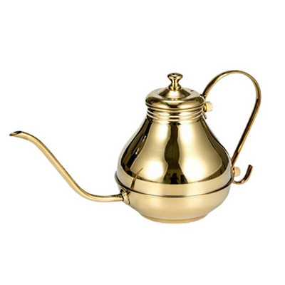 Smulkios burnos kavos puodukas, ilgas snapelis, užpilamas per lašinamas kavos virdulys Kavos virimo aparatas nerūdijančio plieno arbatinukas