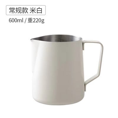 „Mutil Type 304“ nerūdijančio plieno pieno putojimo ąsotis, nepridegantis pieno ąsotis, ištraukiamas gėlių puodelis, skirtas kavai kapučino latte Art