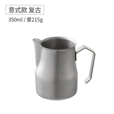 „Mutil Type 304“ nerūdijančio plieno pieno putojimo ąsotis, nepridegantis pieno ąsotis, ištraukiamas gėlių puodelis, skirtas kavai kapučino latte Art