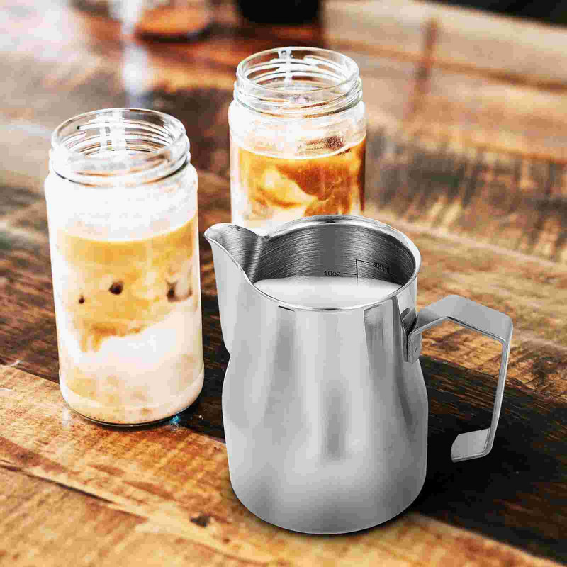 Kancsó habosító habosító kancsó eszpresszó kávé gőzölő krémmártás tejeskávé, rozsdamentes acél gőzölő gőzhajó szósz