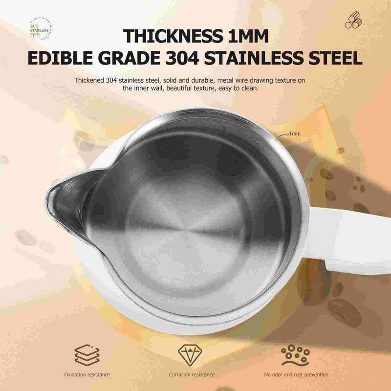 Kancsó habosító habosító kancsó eszpresszó kávé gőzölő krémmártás tejeskávé, rozsdamentes acél gőzölő gőzhajó szósz