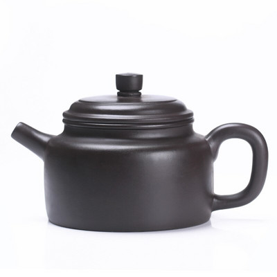 Ceainic din lut violet Yixing chinezesc Oală lucrată manual Minereu Ceainic cu noroi negru Zisha ceainic Suit Tie Guanyin Puer Ustensile de ceai de uz casnic 250 ml