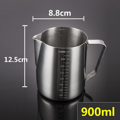 Kávéskanna rozsdamentes acél tapadásmentes tejeskanna eszpresszó kávéfőző Barista tejhabosító 350/600ml