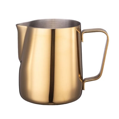 Tejgőzölő habosító kancsó rozsdamentes acél, tapadásmentes tejkancsó húzható virágpohár Tökéletes kávé Cappuccino Latte Art számára