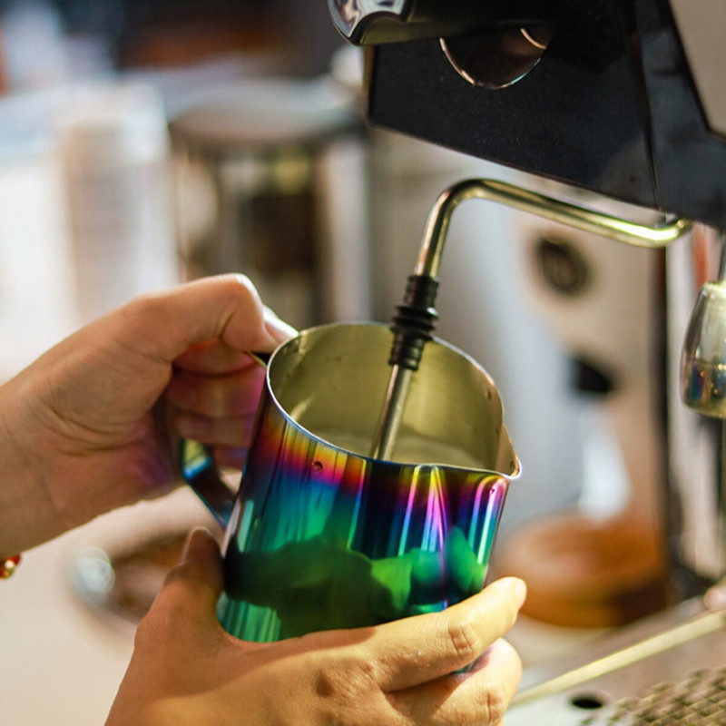 350/480 ml ulcior de spumare a laptelui ulcioare de espresso din oțel inoxidabil pentru abur cafea, cappuccino, latte, ceașcă, ulcioare pentru spumare