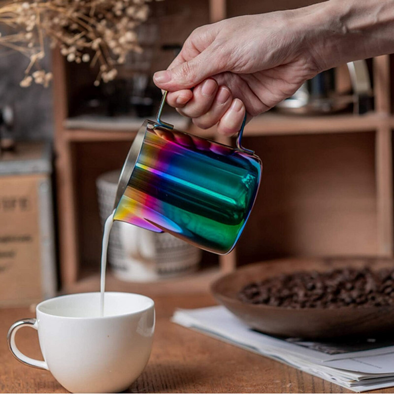 350/480 ml ulcior de spumare a laptelui ulcioare de espresso din oțel inoxidabil pentru abur cafea, cappuccino, latte, ceașcă, ulcioare pentru spumare