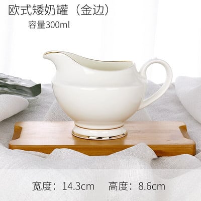 450 ml aštrių smailių keraminis pieno bakas Pieno šaudyklės gėlių puodukas Personality baltas pieno ąsotis namų kavos priedams