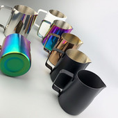 Ulcior de cafea 450ML ulcior de spumare a laptelui din oțel inoxidabil Căni de ulcior de cafea espresso ulcior de cafea Barista Craft ulcior de spumare oală de lapte