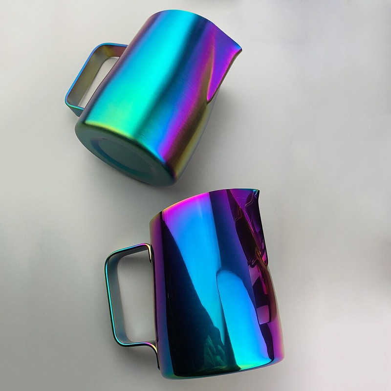 Ulcior de cafea 450ML ulcior de spumare a laptelui din oțel inoxidabil Căni de ulcior de cafea espresso ulcior de cafea Barista Craft ulcior de spumare oală de lapte