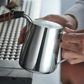 350/600 ml-es tejgőzölő haboskancsó rozsdamentes acél tapadásmentes tejkanna húzható virágcsésze, tökéletes kávé Latte Art kancsóhoz