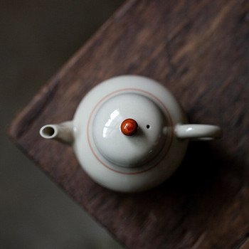 150 мл античен ръчно изработен чайник чайник с филтърна инсталация пепел малък керамичен чайник ретро кунг фу комплект за чай единична тенджера във формата на круша