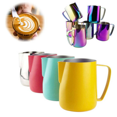 350/600 ml Elegáns rozsdamentes acél kávékancsó tejhabosító csésze krémkészítő Barista kézműves eszpresszó Latte Art kancsó eszköz