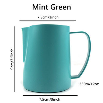 350/600 ml Elegáns rozsdamentes acél kávékancsó tejhabosító csésze krémkészítő Barista kézműves eszpresszó Latte Art kancsó eszköz