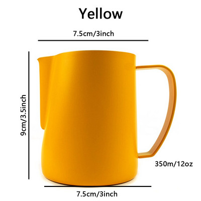 350/600 ml Elegáns rozsdamentes acél kávékancsó tejhabosító csésze krémkészítő Barista kézműves eszpresszó Latte Art kancsó eszköz