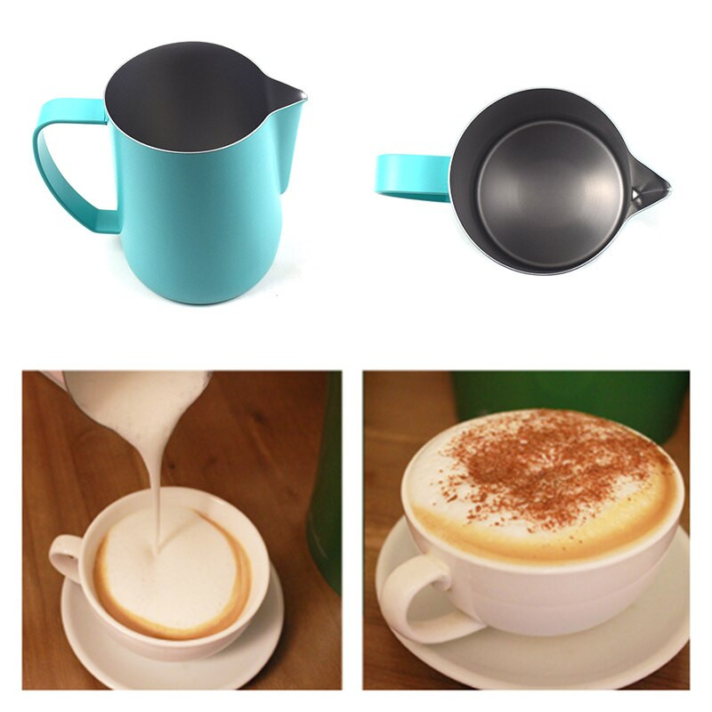 350/600 ml Elegáns rozsdamentes acél kávékancsó tejhabosító csésze krémkészítő Barista kézműves eszpresszó Latte Art kancsó eszköz