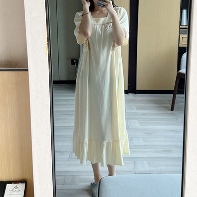 Ежедневна дамска нощница с 3/4 ръкави