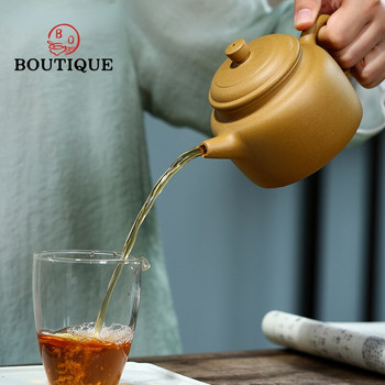 380 мл класически лилав глинен чайник Yixing Домашен филтър Чайник за красота Raw Ore Section Mud Zisha Tea Pot Персонализиран сервиз за чай Подаръци