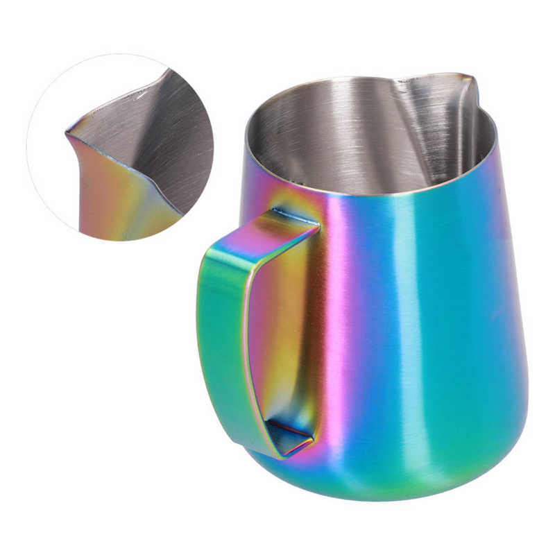 Urcică pentru spumare de lapte Cană pentru spumare de cafea Impermeabil Antirugină La modă Oțel inoxidabil pentru Milkshake pt.