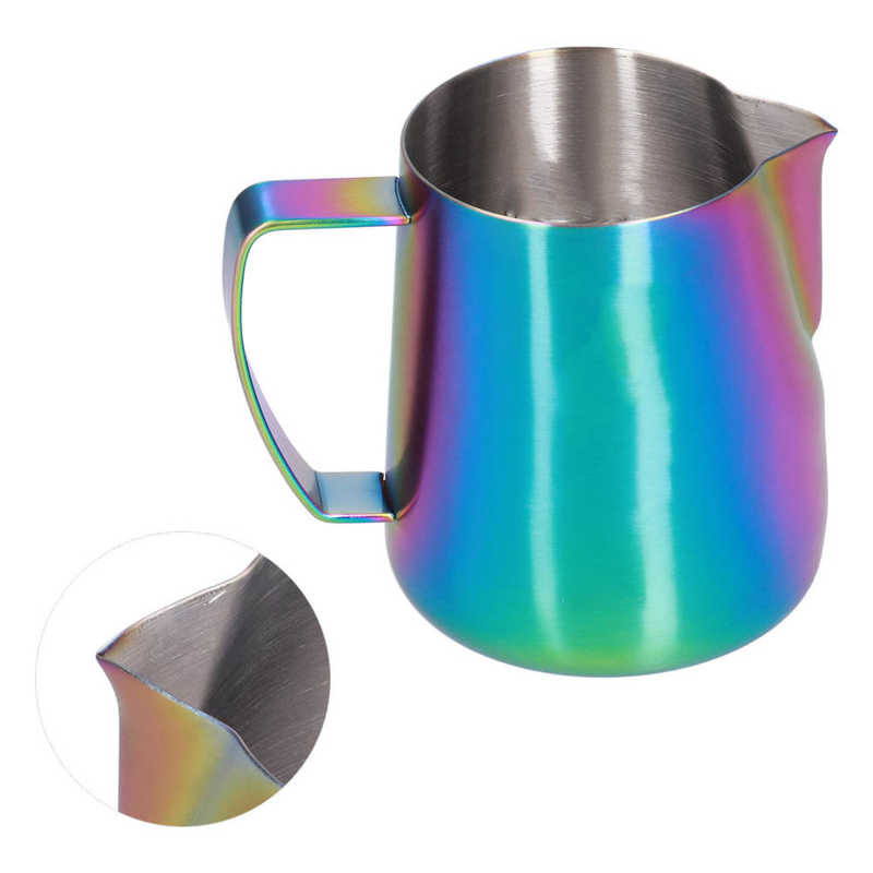 Urcică pentru spumare de lapte Cană pentru spumare de cafea Impermeabil Antirugină La modă Oțel inoxidabil pentru Milkshake pt.