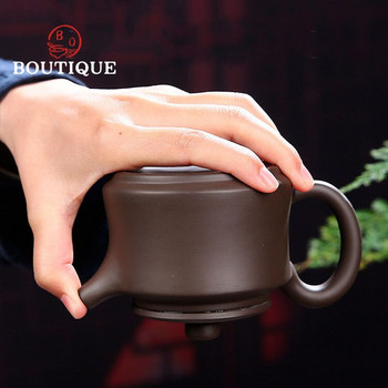 240 ml Yixing Famous Purple Clay Teapots Ръчно изработени Zisha Tea Pot Филтър с топка и дупка Красота Чайник Китайски комплект за чай Персонализирани подаръци
