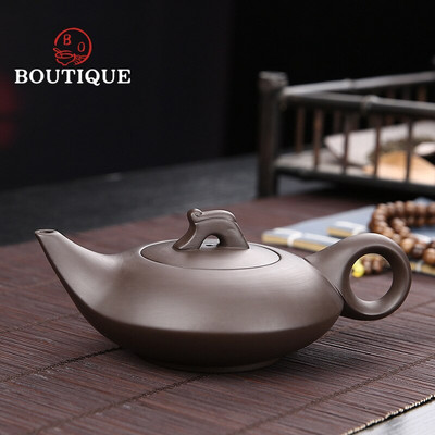 185 ml Yixing teáskanna csónak teáskanna szűrő Zisha Pot Craftsman kézzel készített Kung Fu Tet készlet teáskészlet Pure Drinkware készlet Egyedi ajándékokhoz