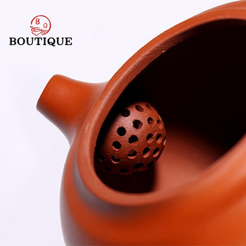 230 мл китайски Yixing лилави глинени чайници Топка във формата на инфузер Чайник Чайник за красота Сурова руда Ръчно изработен комплект за чай Zisha Персонализиран