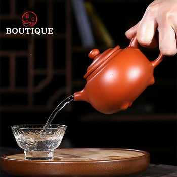 230 ml Κινεζικές τσαγιέρες Yixing Purple Clay Infuser Tea Pot Beauty Kettle Raw Ore Χειροποίητο σετ τσαγιού Zisha Customized